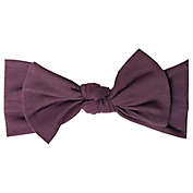 Copper Pearl&trade; One Size Knit Bow Headband in Plum