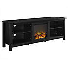Alternate image 0 for Forest Gate&trade; Hunter 70-Inch Electric Fireplace TV Stand in Black