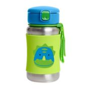 SKIP*HOP&reg; Zoo Dino 12 oz. Stainless Steel Straw Bottle