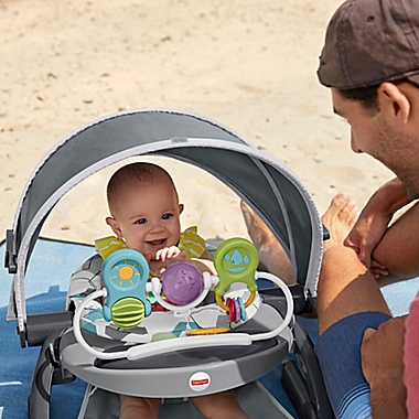 Fisher-Price&reg; Sit-Me-Up On-the-Go Floor Seat in Grey. View a larger version of this product image.