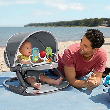Fisher-Price&reg; Sit-Me-Up On-the-Go Floor Seat in Grey. View a larger version of this product image.