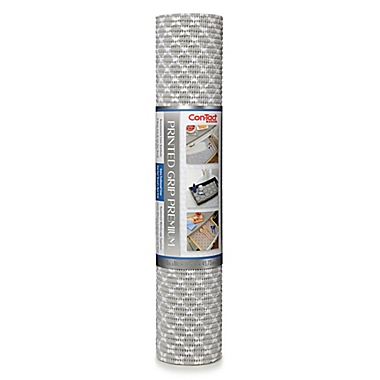 Con-Tact&reg; Trellis Premium Printed Grip Liner in Grey. View a larger version of this product image.