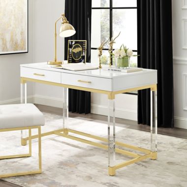 Inspired Home Kalel 2-Drawer Writing Desk. View a larger version of this product image.