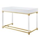 Alternate image 5 for Inspired Home Kalel 2-Drawer Writing Desk