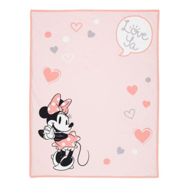 Disney&reg; Minnie Mouse Photo Op Baby Blanket in Pink. View a larger version of this product image.