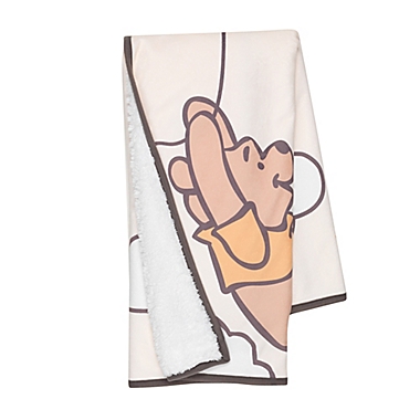 Disney&reg; Winnie the Pooh Photo Op Baby Blanket in Beige. View a larger version of this product image.