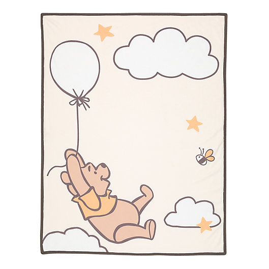 Alternate image 1 for Disney® Winnie the Pooh Photo Op Baby Blanket in Beige