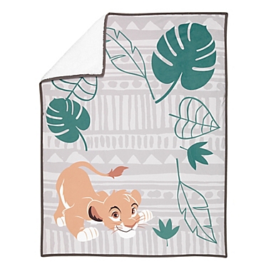Disney&reg; The Lion King Simba Photo Op Baby Blanket in Grey. View a larger version of this product image.