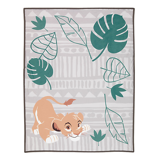 Alternate image 1 for Disney® The Lion King Simba Photo Op Baby Blanket in Grey