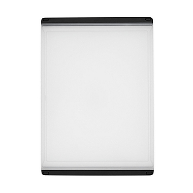 OXO Good Grips&reg; 10.5-Inch x 14.75-Inch Utility Polypropylene Cutting Board. View a larger version of this product image.