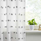 Alternate image 4 for Intelligent Design Sophie 63-Inch Pom Pom Embellished Window Curtain Panel in Grey (Single)