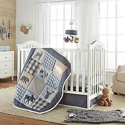 Levtex Baby&reg; Logan 4-Piece Crib Bedding Set in Navy/Taupe