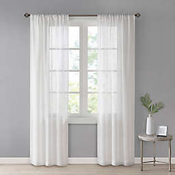 Simply Essential™ Westwood 84-Inch Rod Pocket Sheer Window Curtain Panels in Ivory (Set of 2)