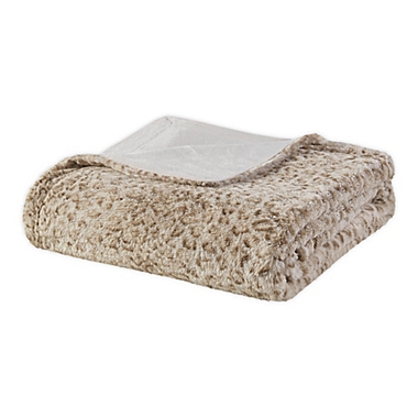 MP Zuri Oversized Faux Fur Throw 60x70&quot; Leopard. View a larger version of this product image.