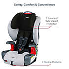Alternate image 6 for Britax&reg; Grow With You ClickTight Clean Comfort Harness-2-Booster Car Seat in Light Grey