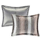 Alternate image 2 for Madison Park&reg; Zuri Faux Fur 4-Piece Full/Queen Comforter Set in Blush/Grey