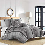Nautica&reg; Gulf Shores Quilt Set in Charcoal