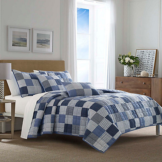Alternate image 1 for Nautica® Holly Grove Twin Quilt Set in Blue