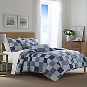 Nautica&reg; Holly Grove King Quilt Set in Blue