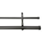 Alternate image 0 for Cambria&reg; Premier Complete 28-Inch x 48-Inch Double Drapery Rod in Graphite