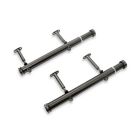 Alternate image 0 for Cambria&reg; Premier 12 to 20-Inch Side Mount Curtain Rods in Graphite (Set of 2)