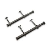 Cambria&reg; Premier 12 to 20-Inch Side Mount Curtain Rods in Graphite (Set of 2)