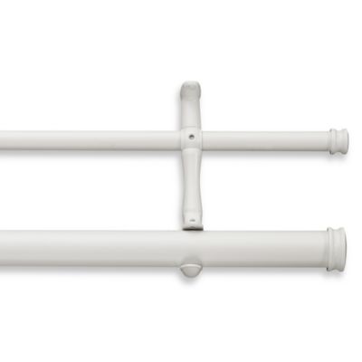 Cambria&reg; Premier Complete 28-Inch x 48-Inch Double Drapery Rod in Satin White