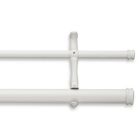 Alternate image 0 for Cambria&reg; Premier Complete 28-Inch x 48-Inch Double Drapery Rod in Satin White
