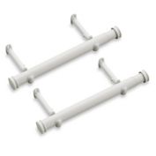 Cambria&reg; Premier 12 to 20-Inch Side Mount Curtain Rods in White (Set of 2)