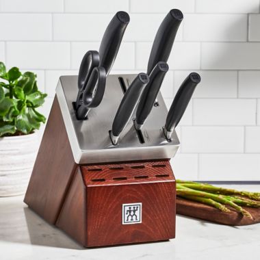 ZWILLING Five Star 7-Piece Self-Sharpening Knife Block Set. View a larger version of this product image.