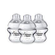 Tommee Tippee&reg; Closer to Nature 3-Pack Clear Baby Bottles