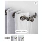 Alternate image 1 for Cambria&reg; Premier Complete 28-Inch to 48-Inch Double Drapery Rod in Oil Rubbed Bronze