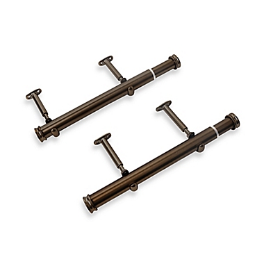 Cambria&reg; Premier 12 to 20-Inch Side Mount Curtain Rods in Oil Rubbed Bronze (Set of 2). View a larger version of this product image.