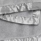 Alternate image 1 for Little Giraffe Large Chenille Receiving Blanket in Silver