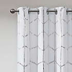 Alternate image 2 for Intelligent Design Raina 63-Inch Grommet 100% Blackout Window Curtain Panel in White (Single)