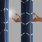 Alternate image 6 for Intelligent Design Raina 84-Inch Grommet 100% Blackout Window Curtain Panel in Navy (Single)