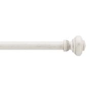 Bee &amp; Willow&trade; Doorknob 88 to 144-Inch Window Curtain Rod in Weathered White