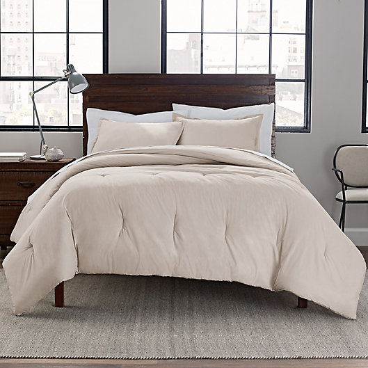 Garment Washed Solid Comforter Set, Bed Bath And Beyond Twin Bed