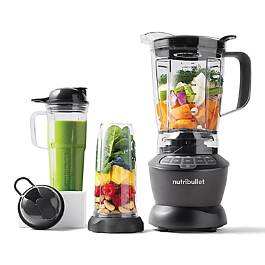 NutriBullet&reg; Blender Combo with Single Serve Cups in Grey. View a larger version of this product image.