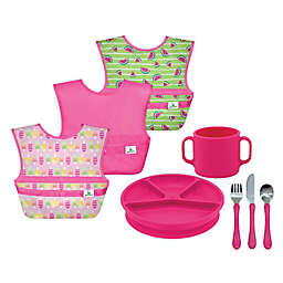 green sprouts® 8-Piece Toddler Mealtime Set in Pink Popsicles