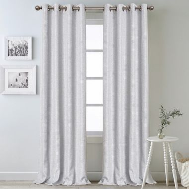 Bee & Willow&trade; Oakdale 84-Inch Grommet 100% Blackout Curtain Panel in Navy (Single). View a larger version of this product image.