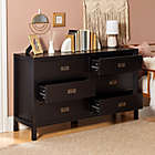 Alternate image 11 for Forest Gate&trade; Solid Wood 6-Drawer Dresser in Black