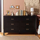 Alternate image 10 for Forest Gate&trade; Solid Wood 6-Drawer Dresser in Black