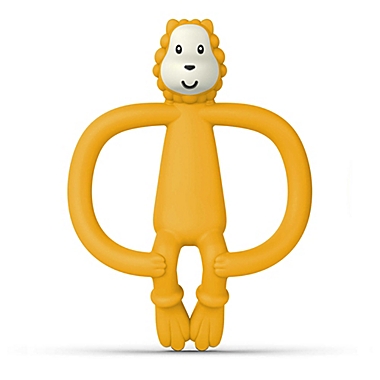 Matchstick Monkey&trade; Ludo Lion Silicone Teether in Yellow. View a larger version of this product image.