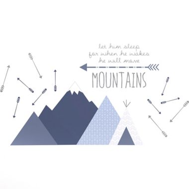 LEVTEX BABY Trail Mix Vinyl Wall Decal in Navy. View a larger version of this product image.