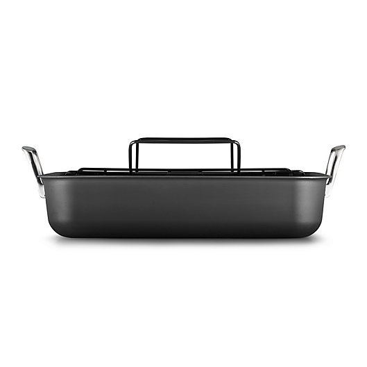 Alternate image 1 for Calphalon® Premier™ Hard-Anodized Nonstick 16-Inch  Roaster with Rack