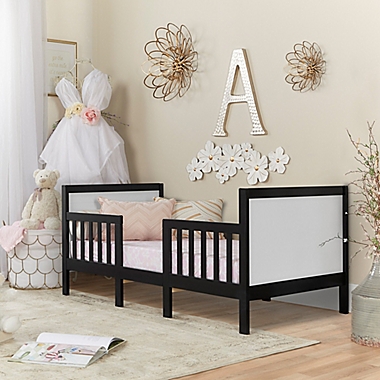 Dream On Me Hudson 3-in-1 Convertible Toddler Bed in Black/White. View a larger version of this product image.