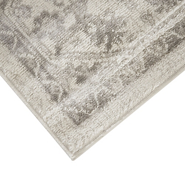Madison Park Dakota 5&#39; x 7&#39; Vienna Tiled Border Area Rug in Beige/Cream. View a larger version of this product image.