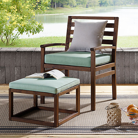 Alternate image 1 for Forest Gate™ Patio Wood Chair and Ottoman