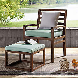 Forest Gate™ Patio Wood Chair and Ottoman